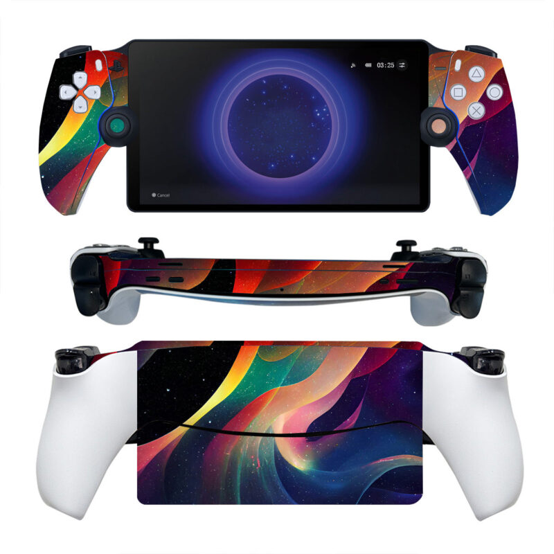 Colorful Waves Gradient Pattern PS Portal Skin Sticker