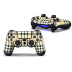 Burberry Pattern PS4 Controller Skin Sticker Cover