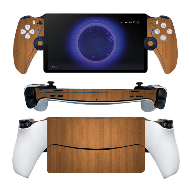 Light Brown Wood Texture PS Portal Skin Sticker