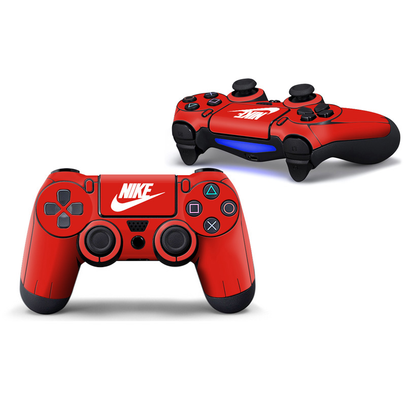 Red Nike PS4 Controller Skin Sticker Cover