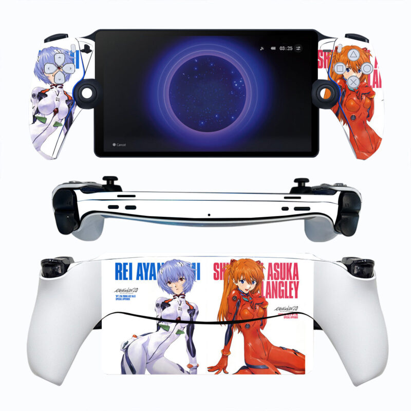 Evangelion Rei Ayanami And Asuka Shikinami Langley PS Portal Skin Sticker