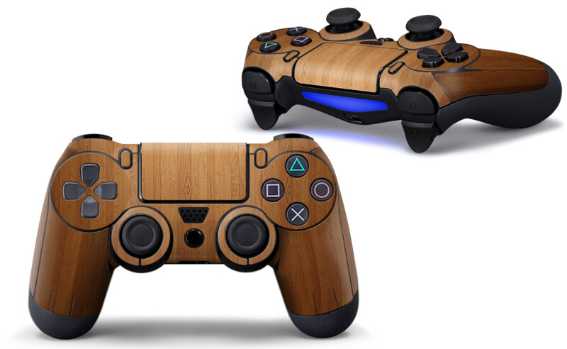 Brown Wood Texture PS4 Controller Skin Sticker Decal