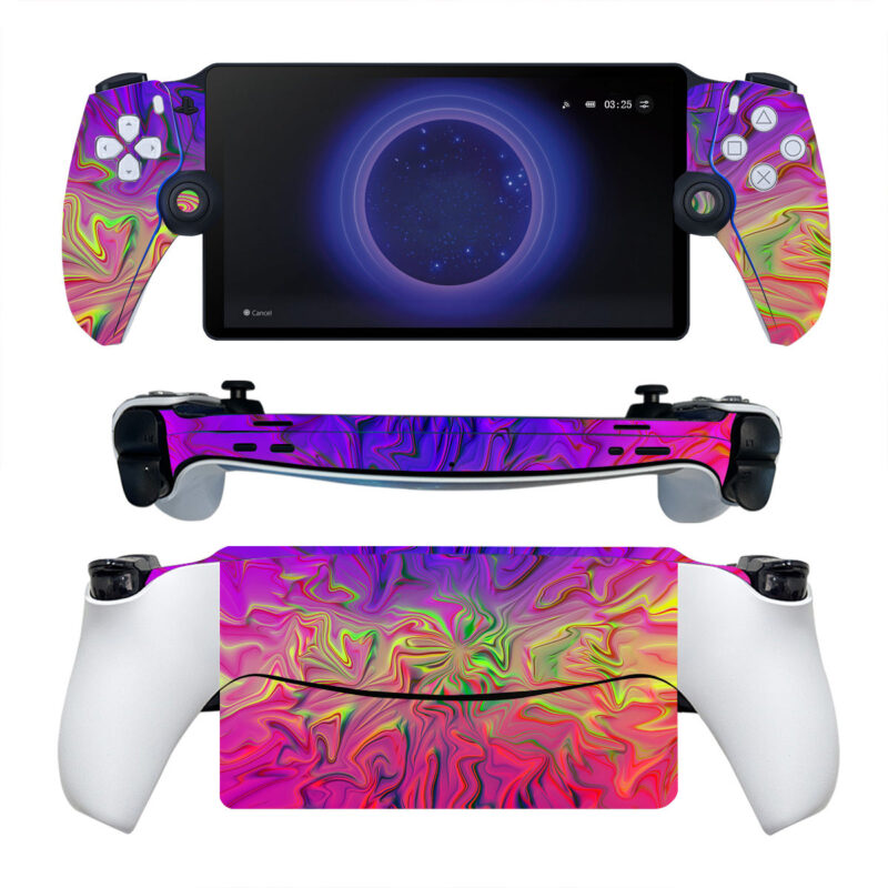 Colorful Holographic Pattern PS Portal Skin Sticker