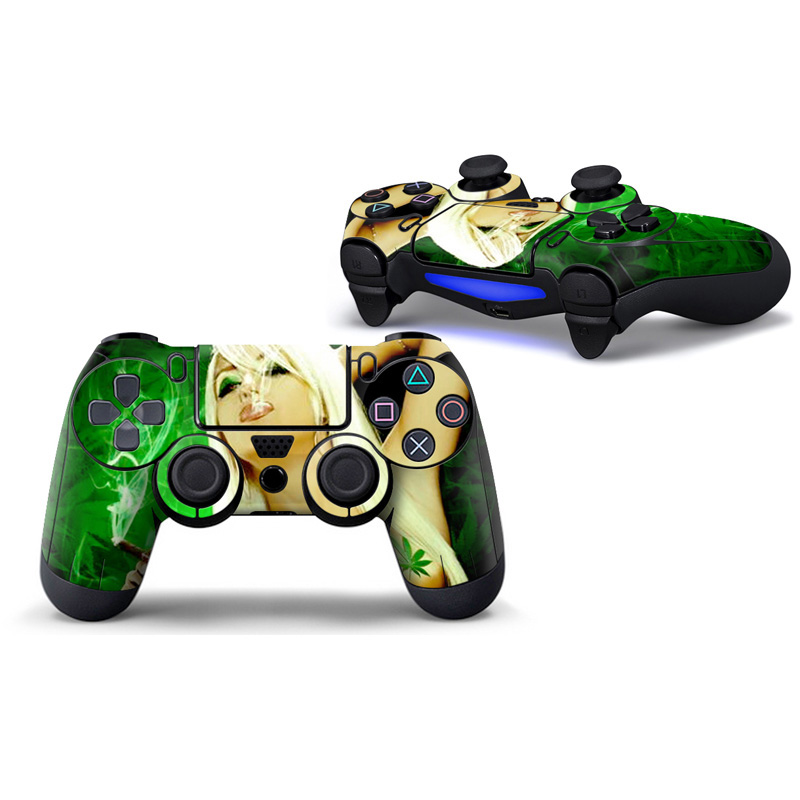 Weed Girl PS4 Controller Skin Sticker Decal