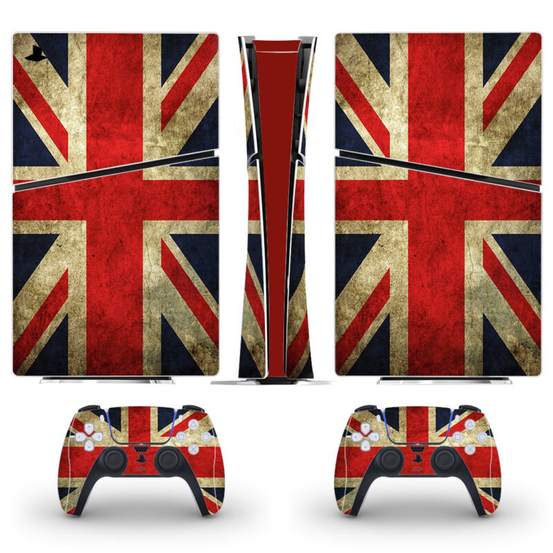 Flag Of The United Kingdom Skin For PS5 Slim And Controllers