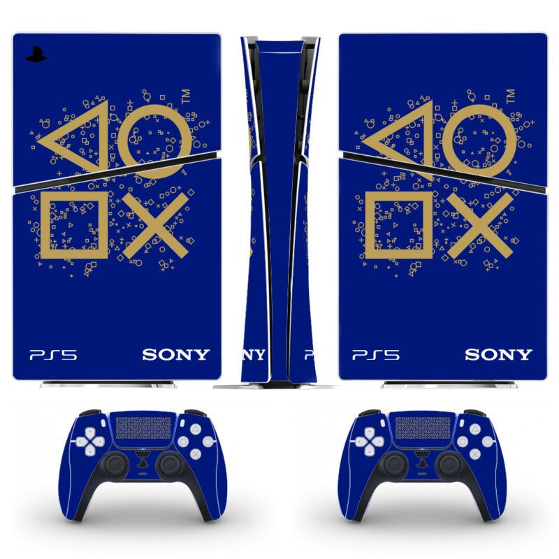 Playstation Buttons Icon PS5 Slim Skin Sticker