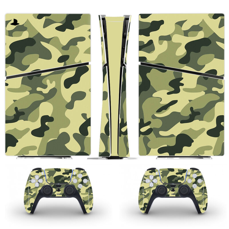 Abstract Army Camouflage Seamless Pattern PS5 Slim Skin Sticker