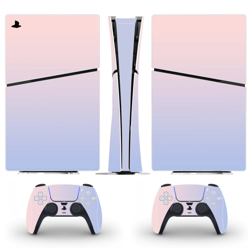 Pink And Blue Gradient PS5 Slim Skin Sticker