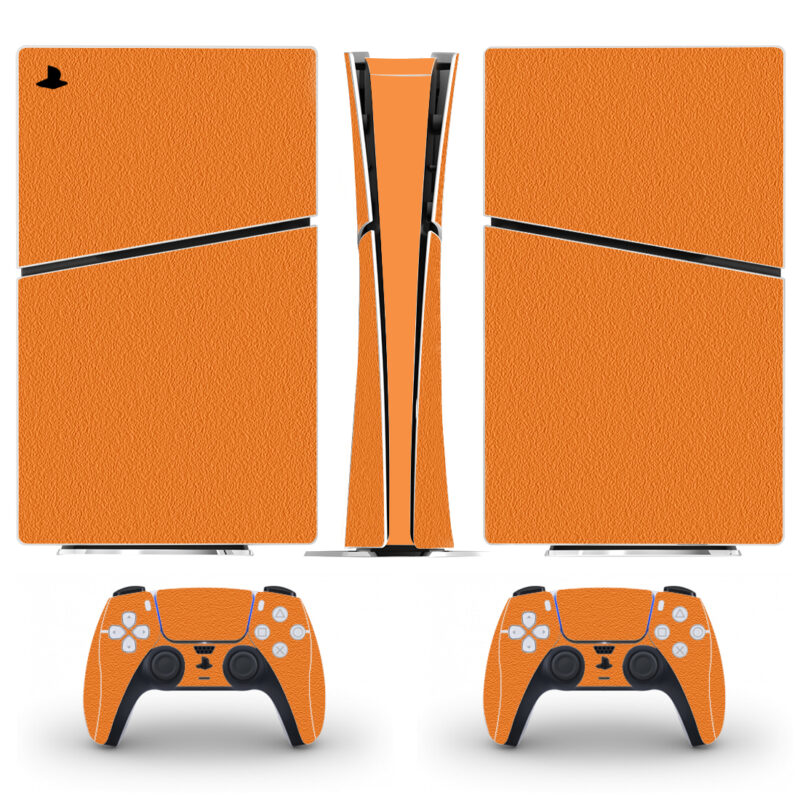 Orange Wall Texture PS5 Slim Skin Sticker