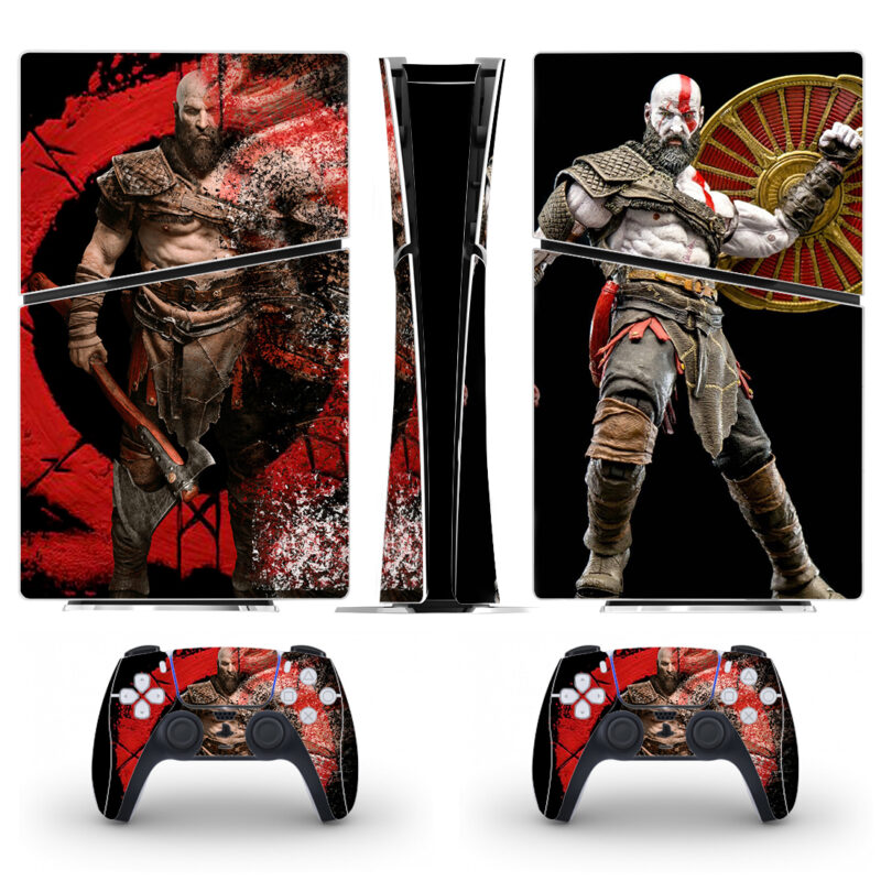 God Of War Kratos PS5 Slim Skin Sticker