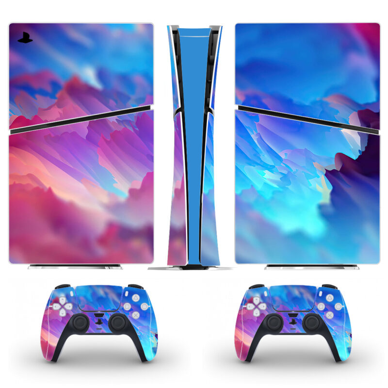 Abstract Rey Of Colors PS5 Slim Skin Sticker