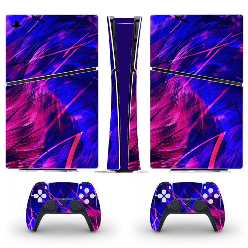 Abstract Liquid Paint Shading PS5 Slim Skin Sticker