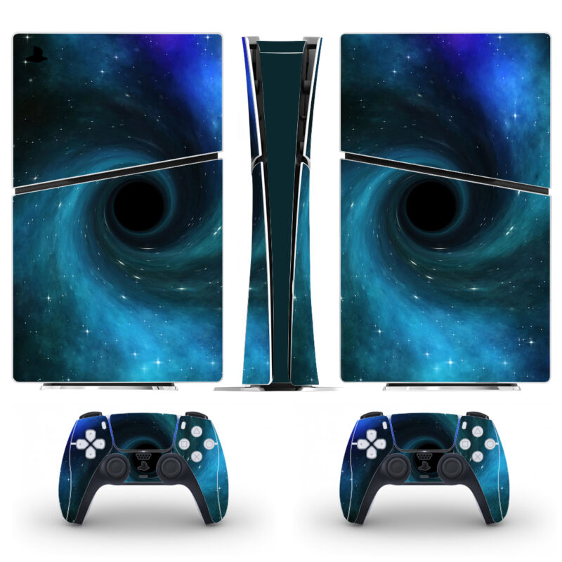 Abstract Black Hole In Spiral Space PS5 Slim Skin Sticker