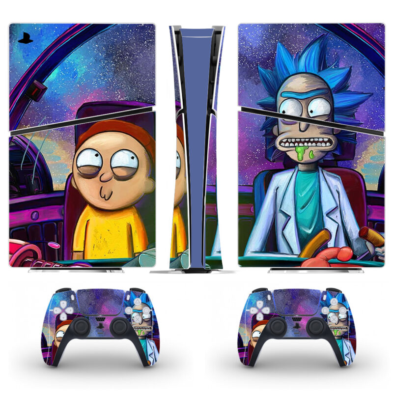 Rick And Morty PS5 Slim Skin Sticker Decal