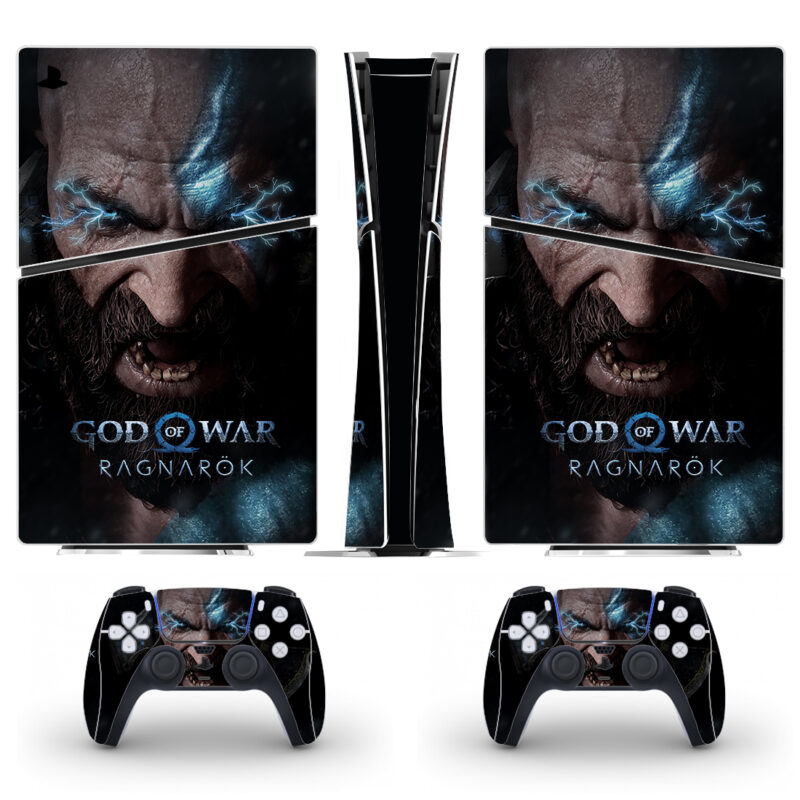 God Of War Ragnarök Game PS5 Slim Skin Sticker Decal