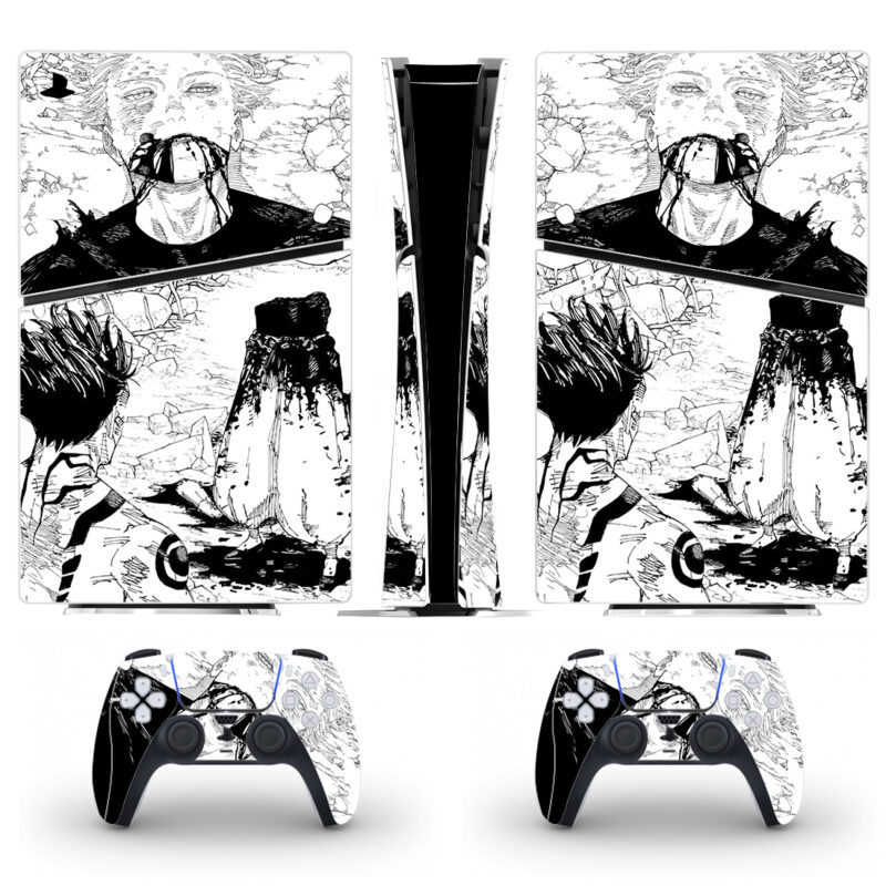 Jujutsu Kaisen Anime Satoru Gojo Pencil Art PS5 Slim Skin Sticker