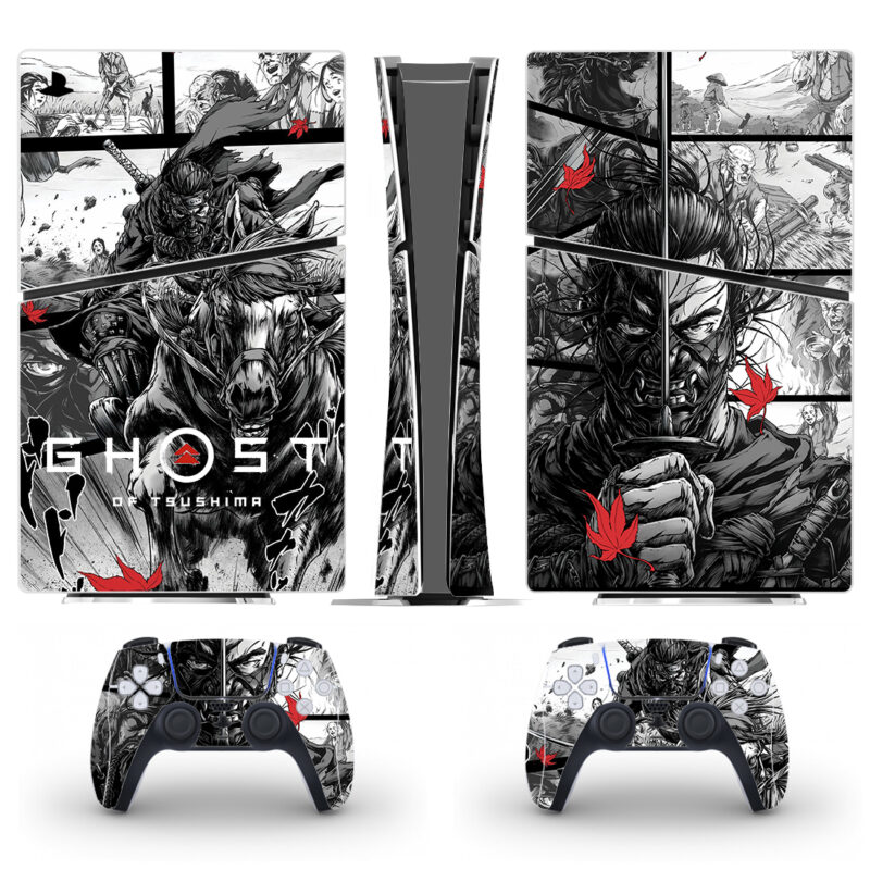 Ghost Of Tsushima Game PS5 Slim Skin Sticker Decal