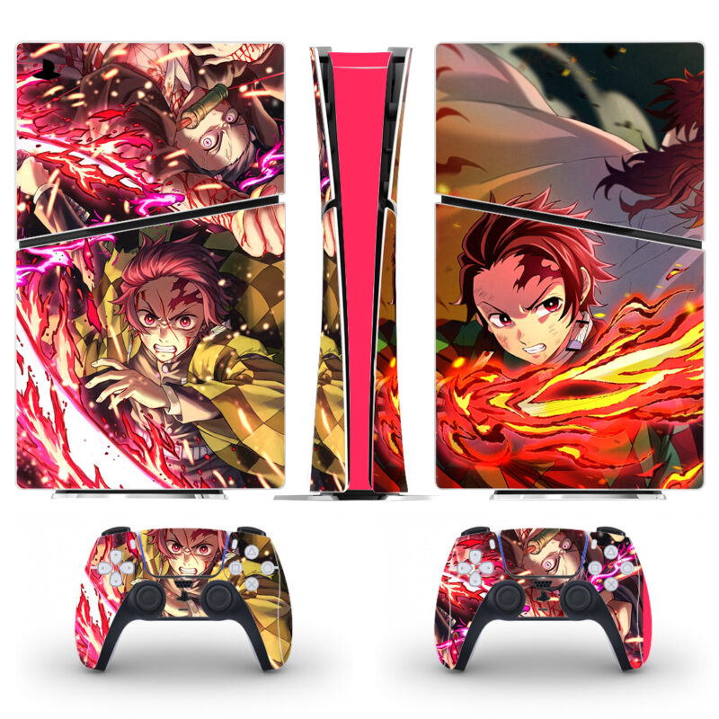 Demon Slayer: Kimetsu No Yaiba PS5 Slim Skin Sticker Decal