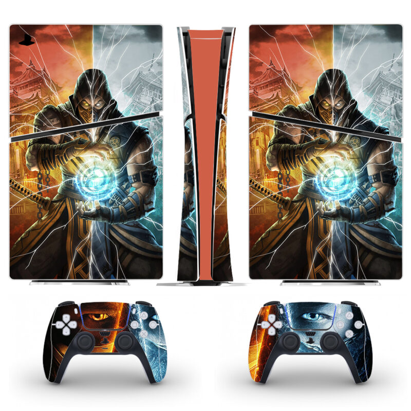 Mortal Kombat 11 Scorpion PS5 Slim Skin Sticker