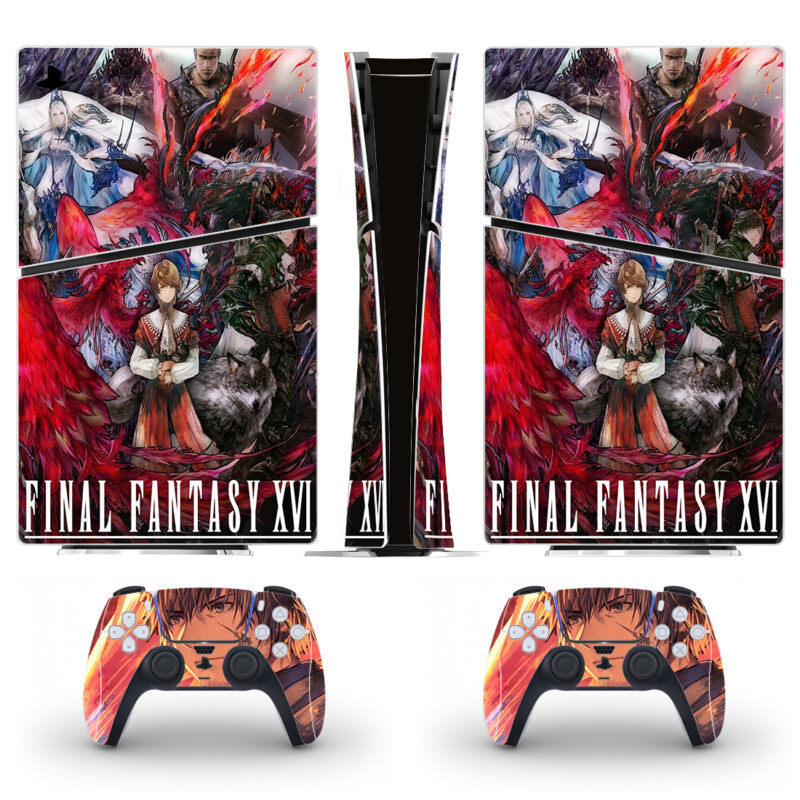 Final Fantasy XVI Game PS5 Slim Skin Sticker Decal