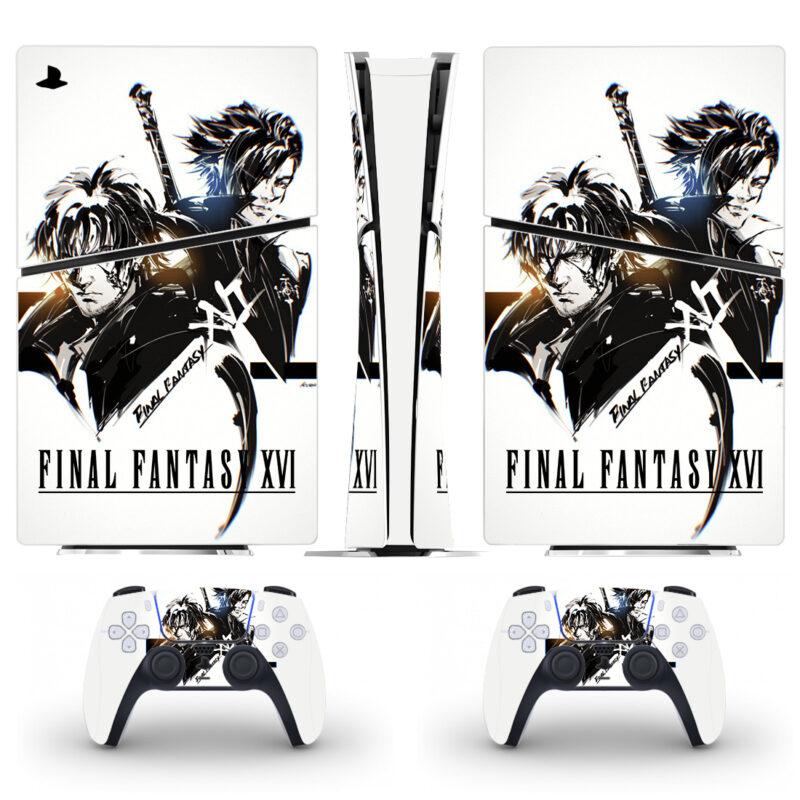 Final Fantasy XVI Game PS5 Slim Skin Sticker Decal Design 1