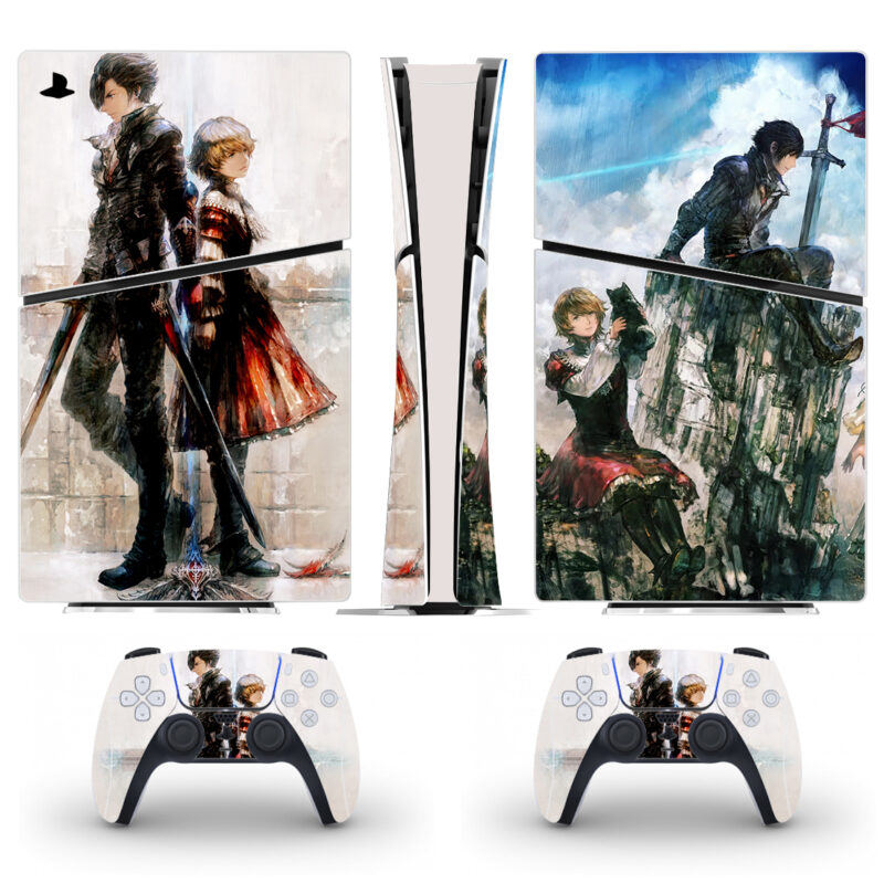 Final Fantasy XVI Anime Art PS5 Slim Skin Sticker Decal