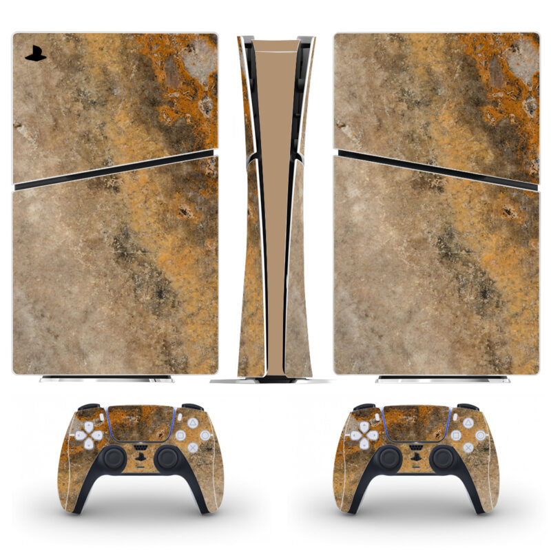 Brown Granite Texture PS5 Slim Skin Sticker