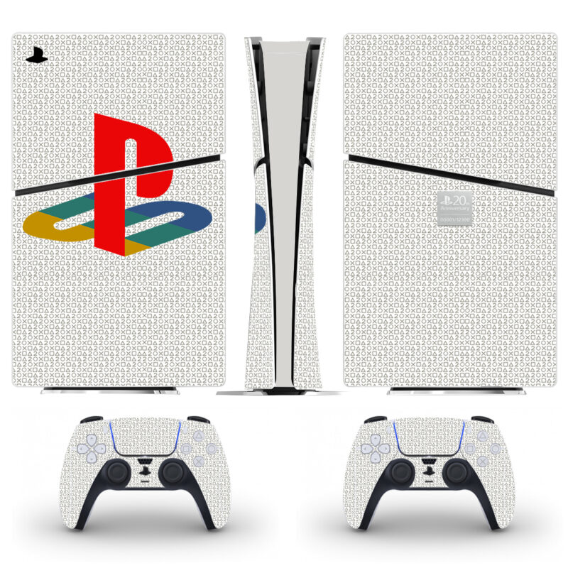 Playstation Pattern PS5 Slim Skin Sticker