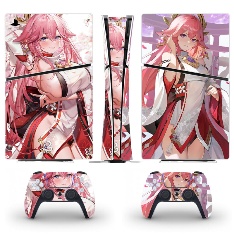 Genshin Impact Yae Miko PS5 Slim Skin Sticker