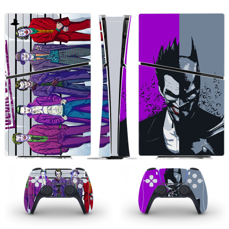 The Usual Suspects Joker And Batman PS5 Slim Skin Sticker