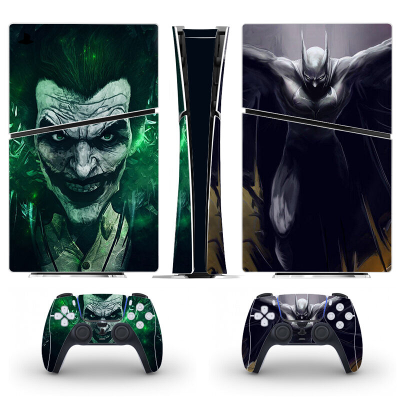 Joker And Batman Art PS5 Slim Skin Sticker