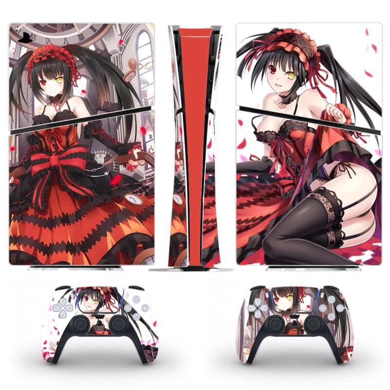 Anime Kurumi Tokisaki PS5 Slim Skin Sticker