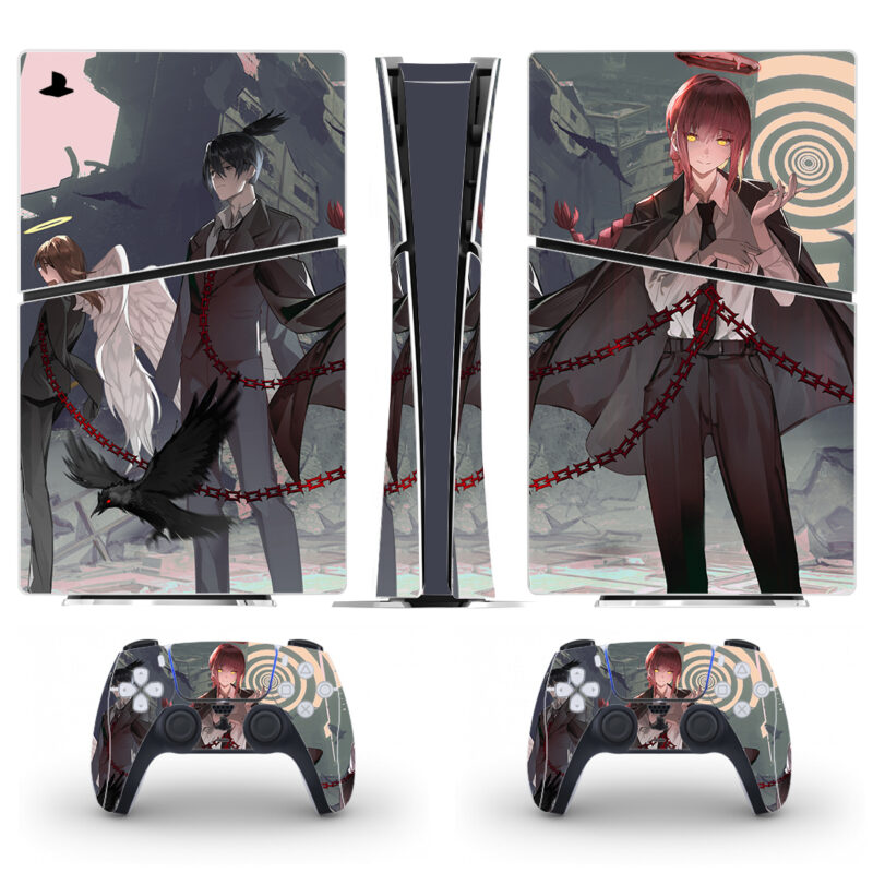 Anime Chainsaw Man PS5 Slim Skin Sticker