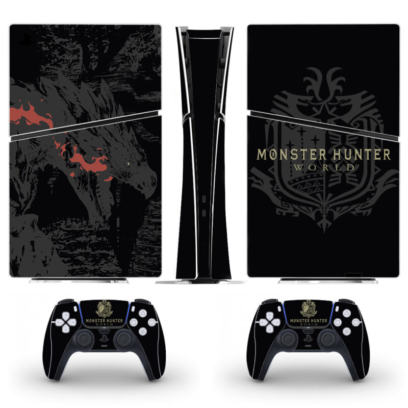 Monster Hunter World PS5 Slim Skin Sticker Decal