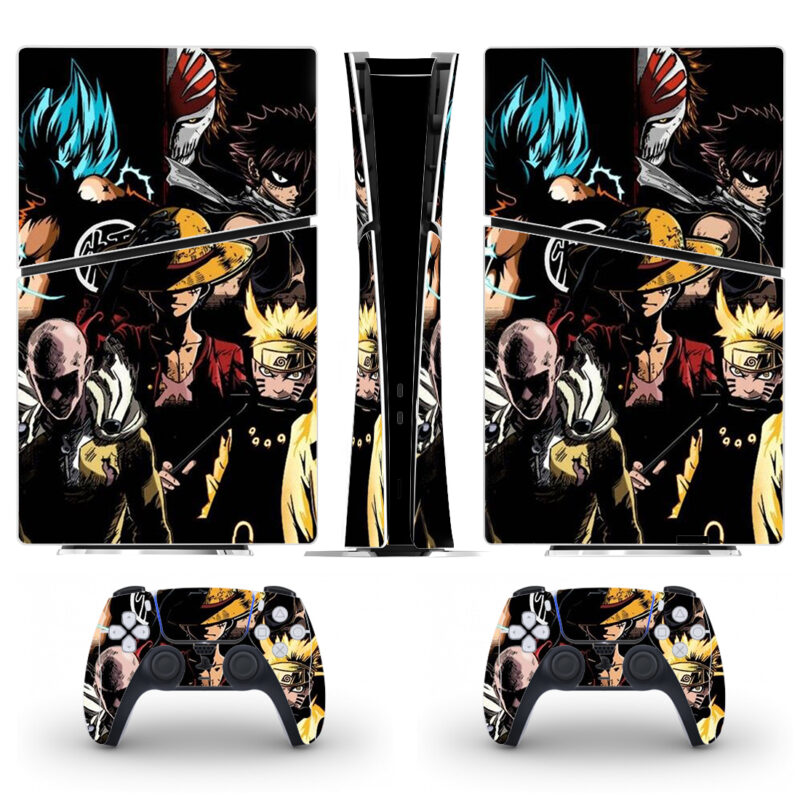 One Piece Anime Characters PS5 Slim Skin Sticker