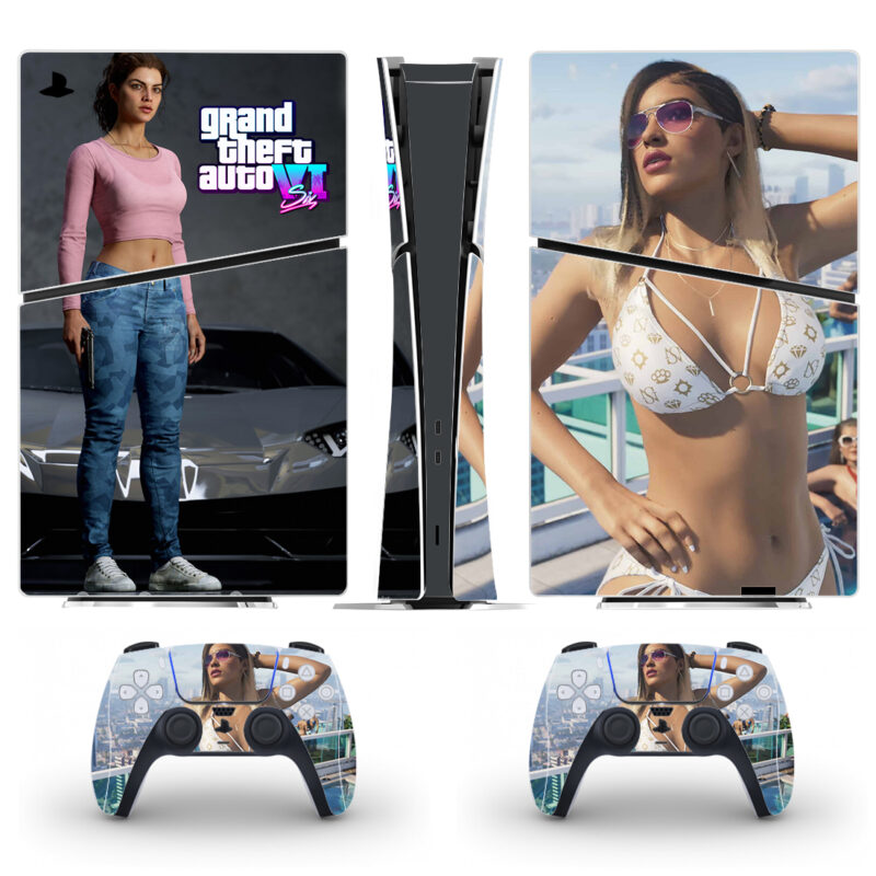 Grand Theft Auto VI Game Skin For PS5 Slim And Controllers