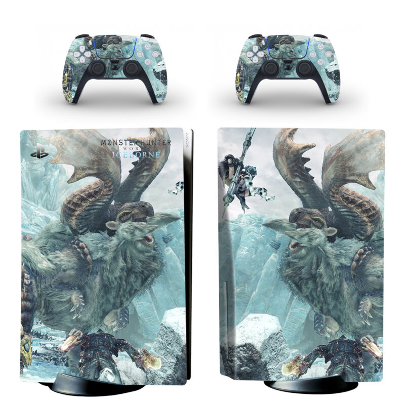 Monster Hunter World: Iceborne PS5 Skin Sticker And Controllers