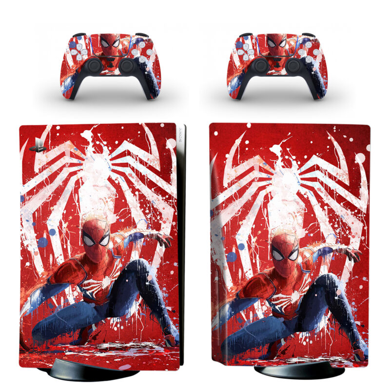 Marvel's Spider-Man Splash Painting PS5 Skin Sticker Decal