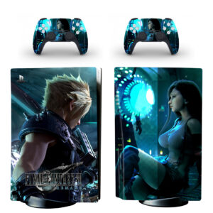 Final Fantasy VII Remake PS5 Skin Sticker And Controllers