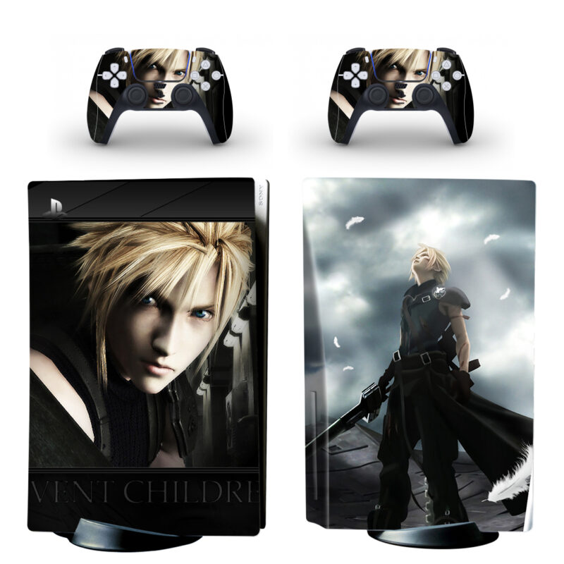 Final Fantasy VII: Advent Children PS5 Skin Sticker And Controllers