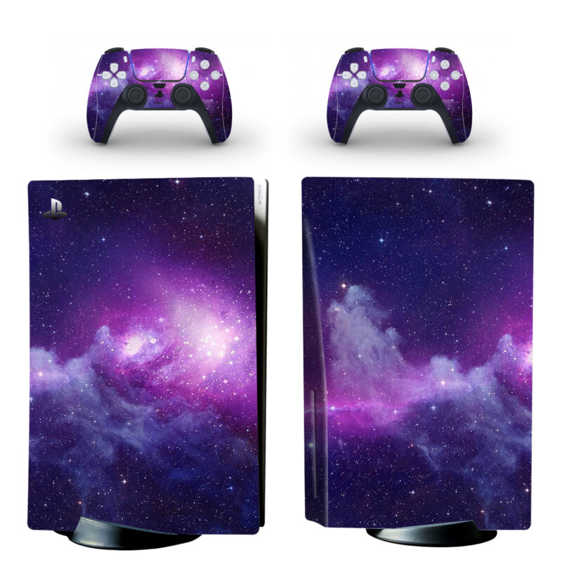 Purple Galaxy PS5 Skin Sticker Decal