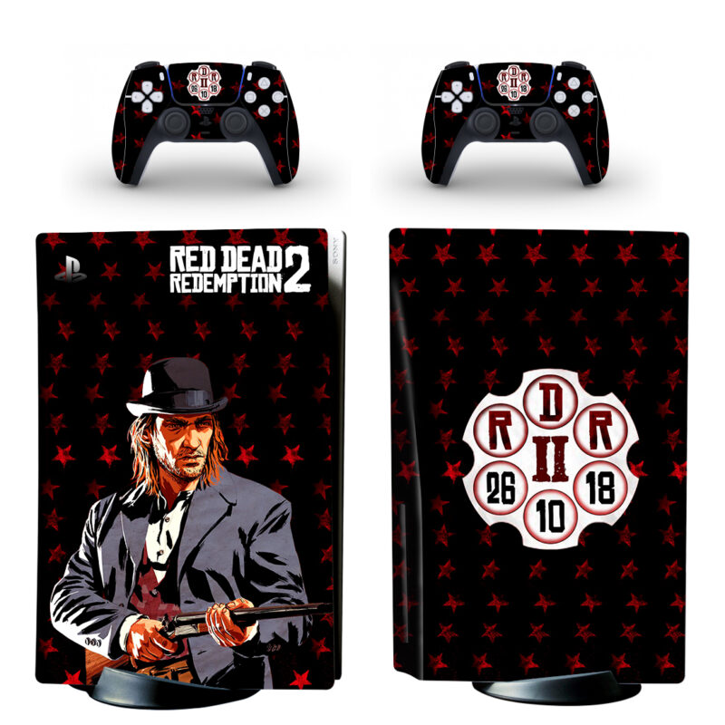 Red Dead Redemption 2 PS5 Skin Sticker Decal Design 6