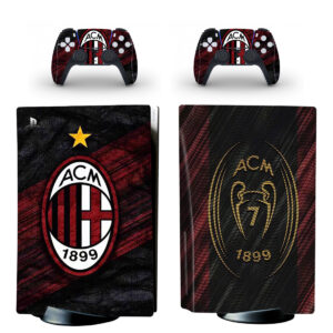 AC Milan FC PS5 Skin Sticker Decal Design 1