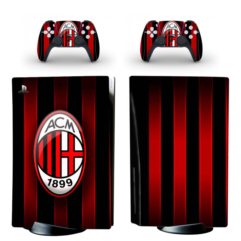 AC Milan FC PS5 Skin Sticker And Controllers