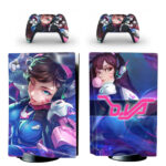 Overwatch D.Va PS5 Skin Sticker And Controllers