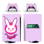 Overwatch D.Va Bunny And Meka PS5 Skin Sticker Decal