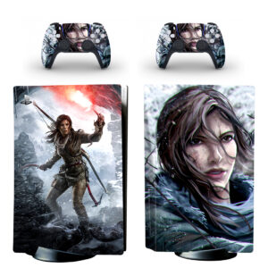 Rise Of The Tomb Raider PS5 Skin Sticker Decal Design 1