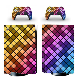 Abstract Colorful Square Pattern PS5 Skin Sticker Decal