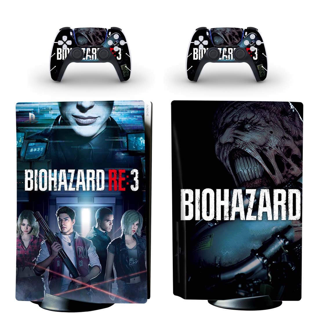 Biohazard Resident Evil: 3 PS5 Skin Sticker Decal