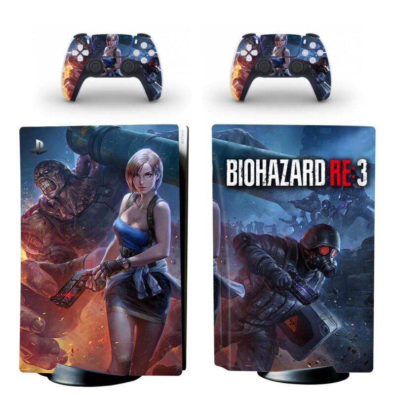 Biohazard Resident Evil: 3 PS5 Skin Sticker And Controllers